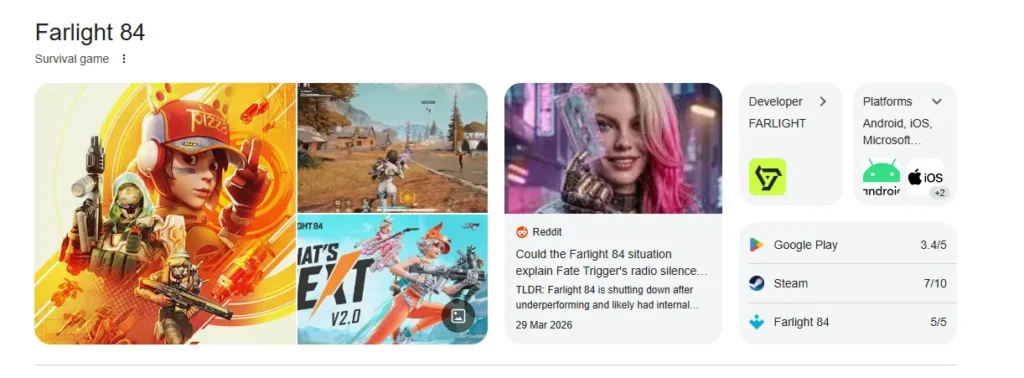 Farlight 84 game overview