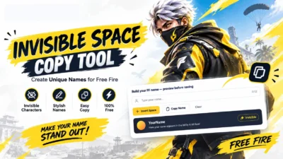 Free Fire Invisible Space Copy