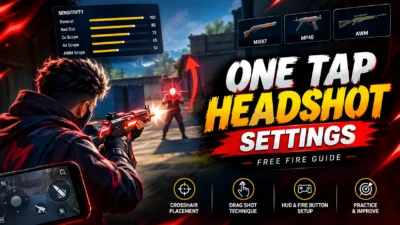 one tap headshot settings free fire