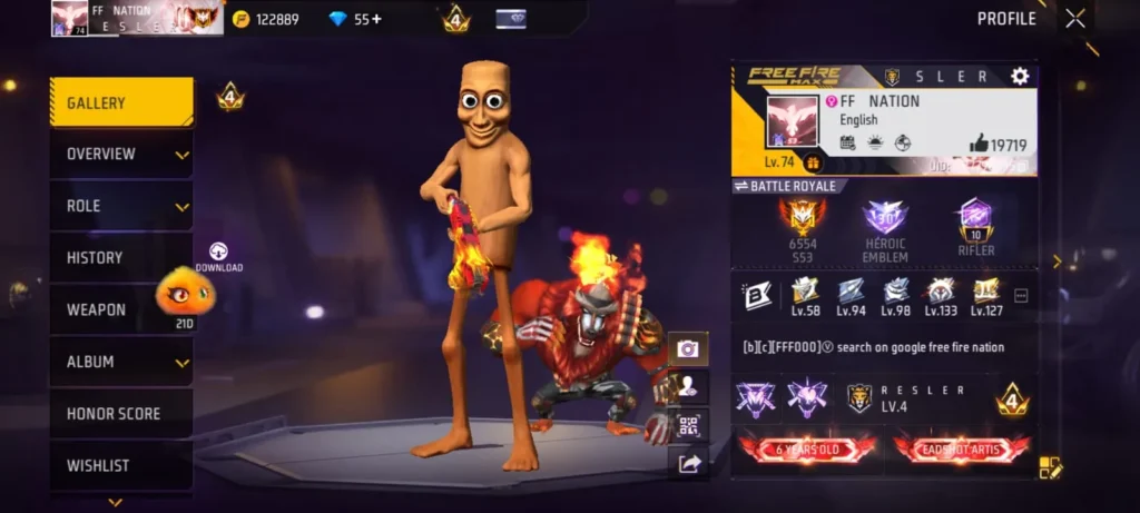 Best Character Combination in Free Fire for BR Rank image